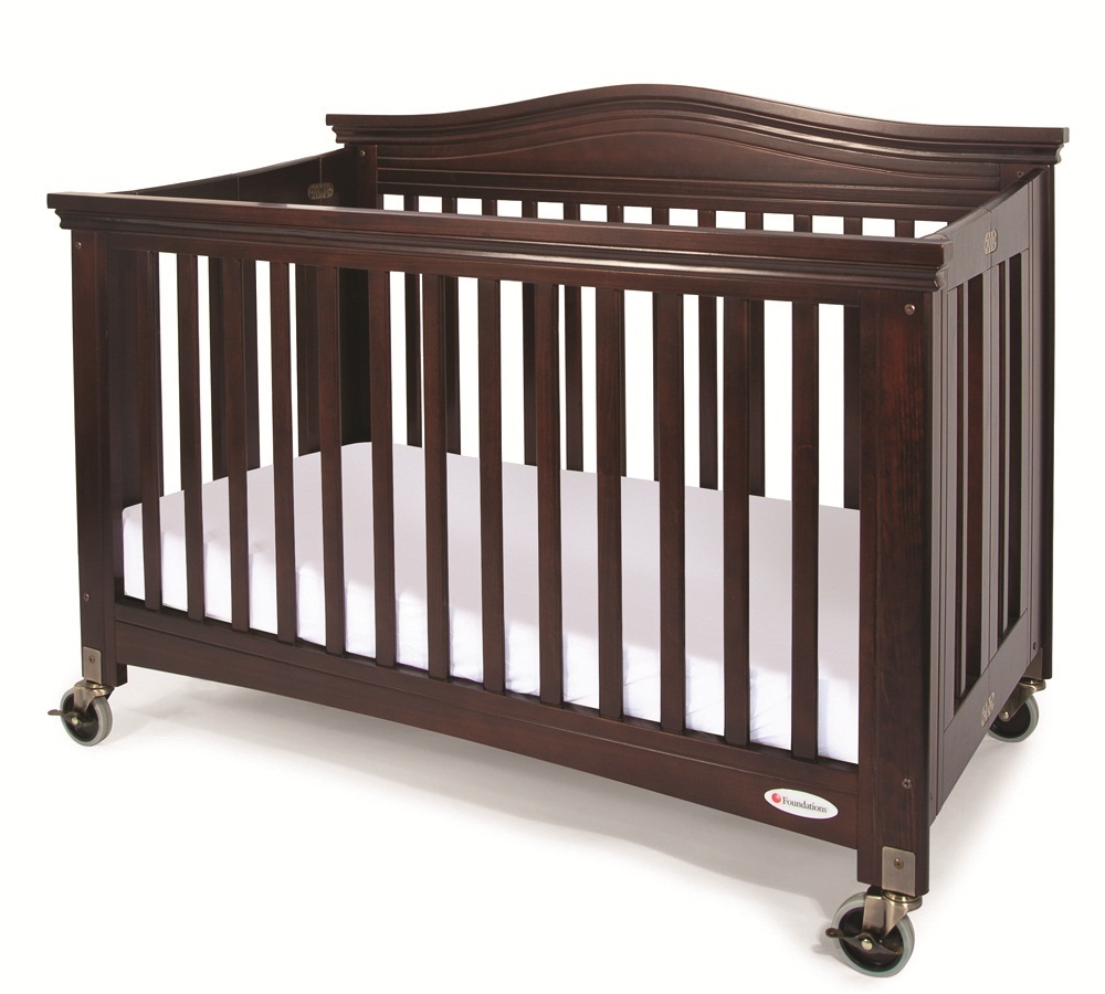 folding wooden crib